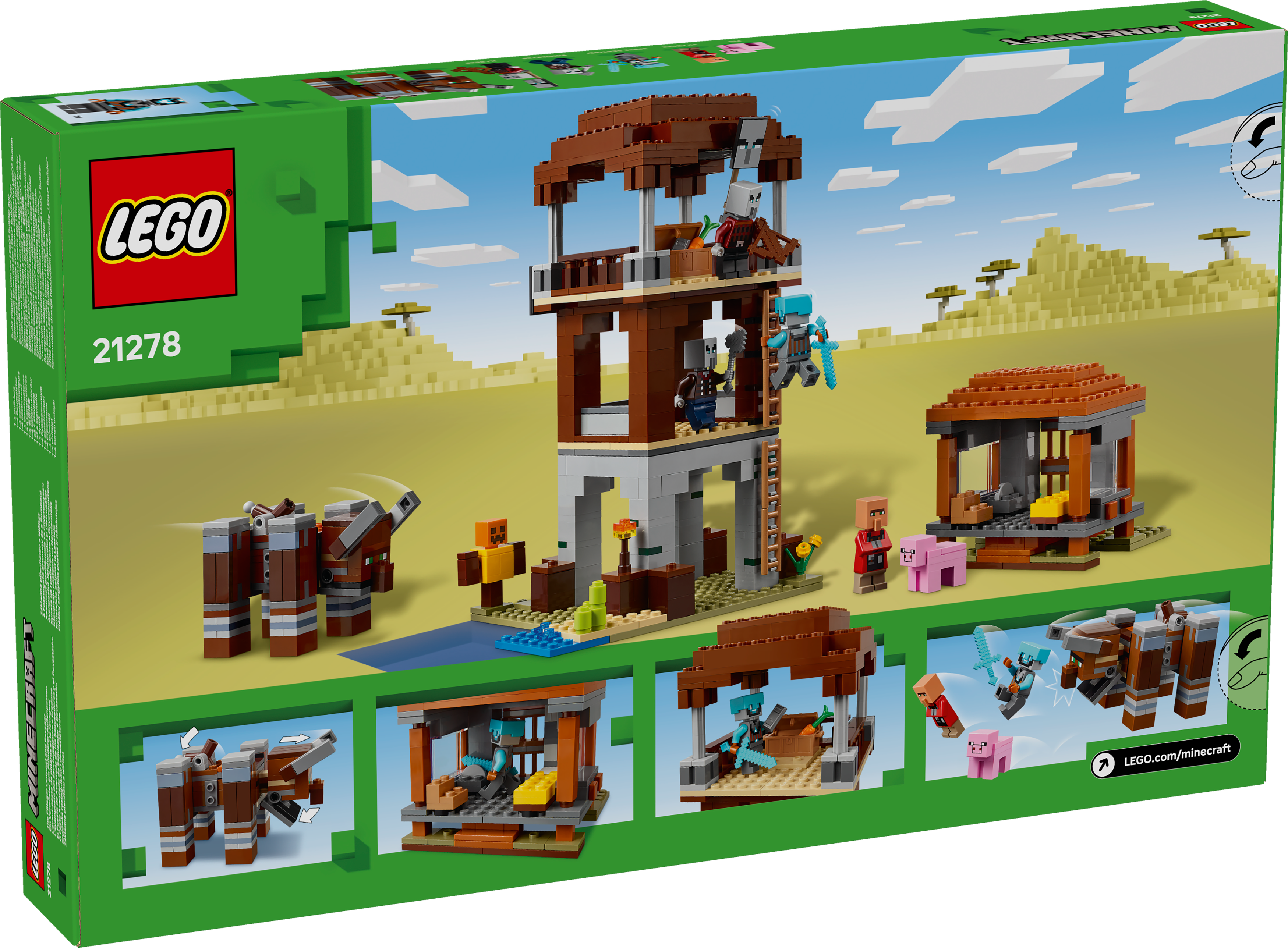 LEGO® Minecraft 21278 Ein Verwüster am Plünderer-Außenposten