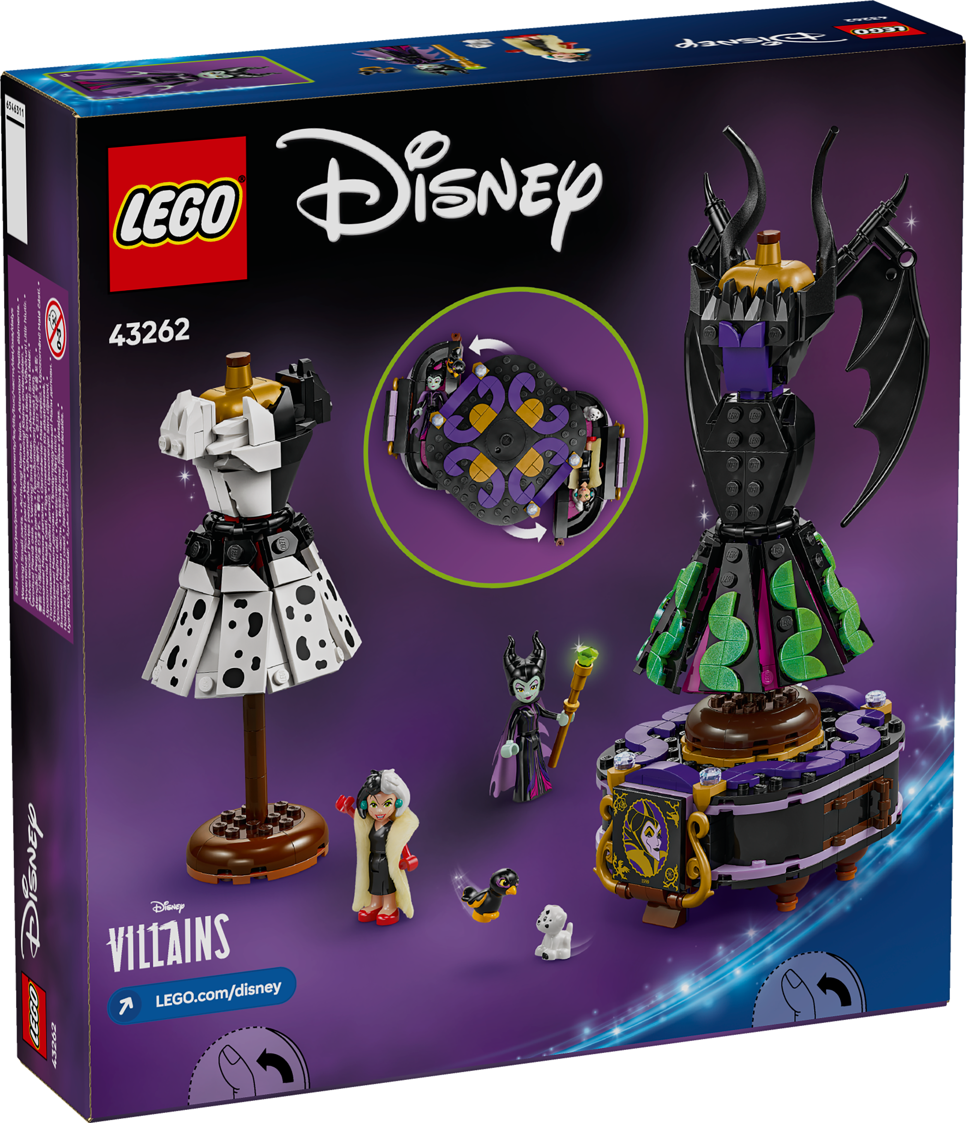 43262 Maleficent's and Cruella De'Vils Dresses