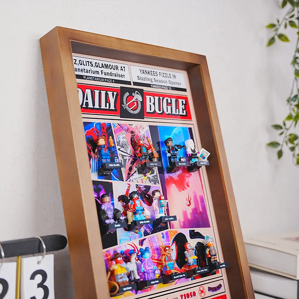 LEGO™  wooden Show Case for Spider-Man: Across the Spider-Verse Minifigures Plus (71050)