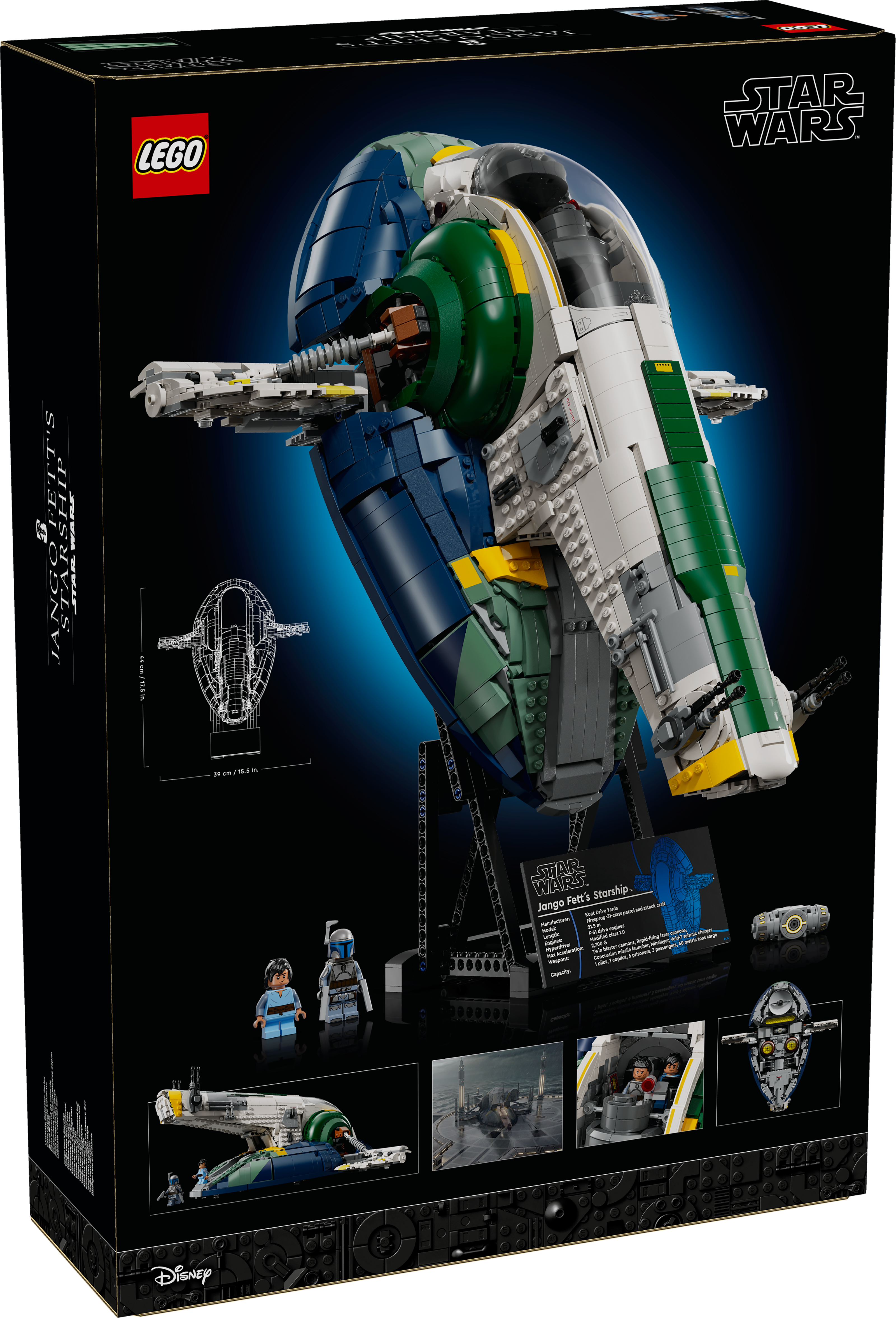 75409 Jango Fett's Firespray-Class Starship