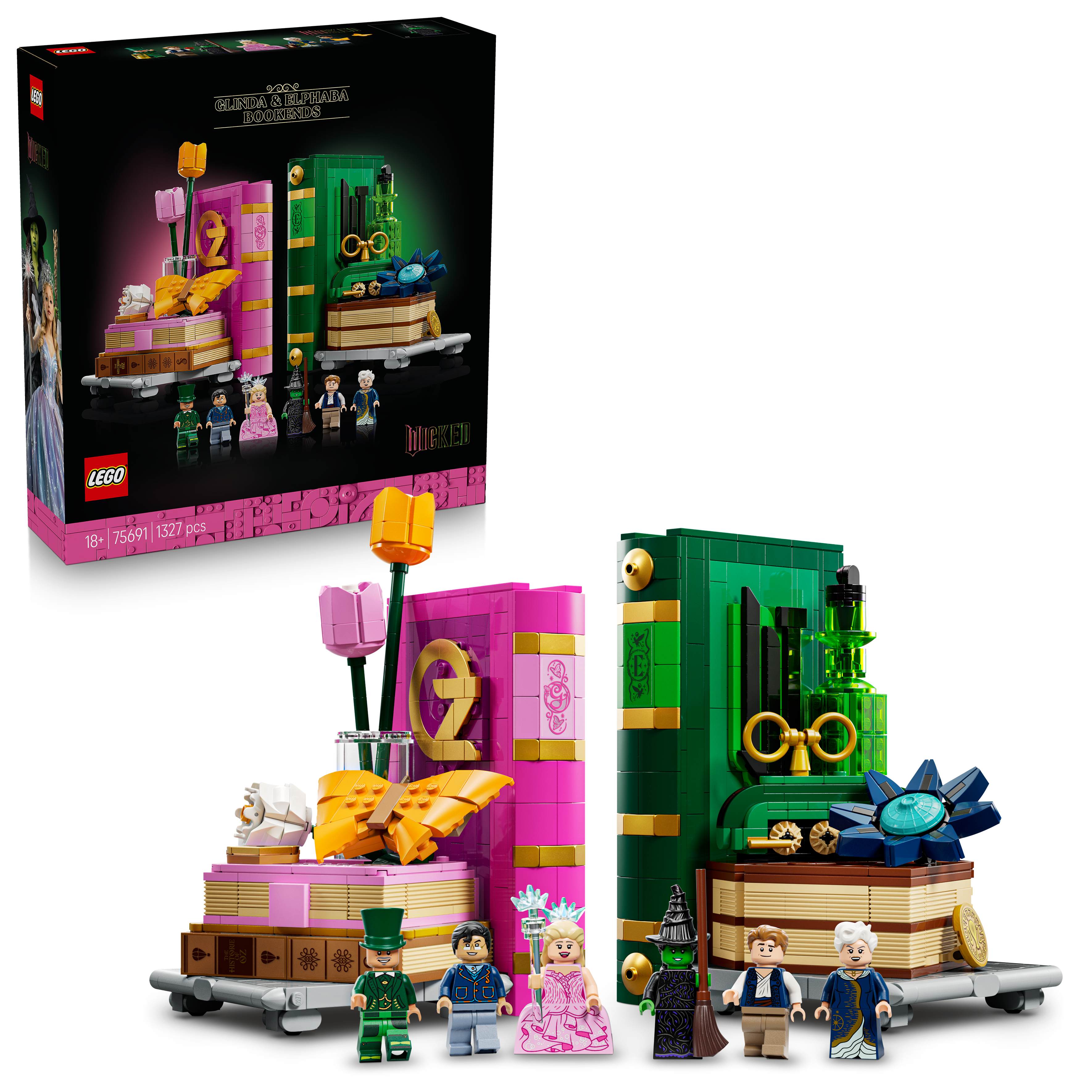 75691 Glinda & Elphaba Bookends