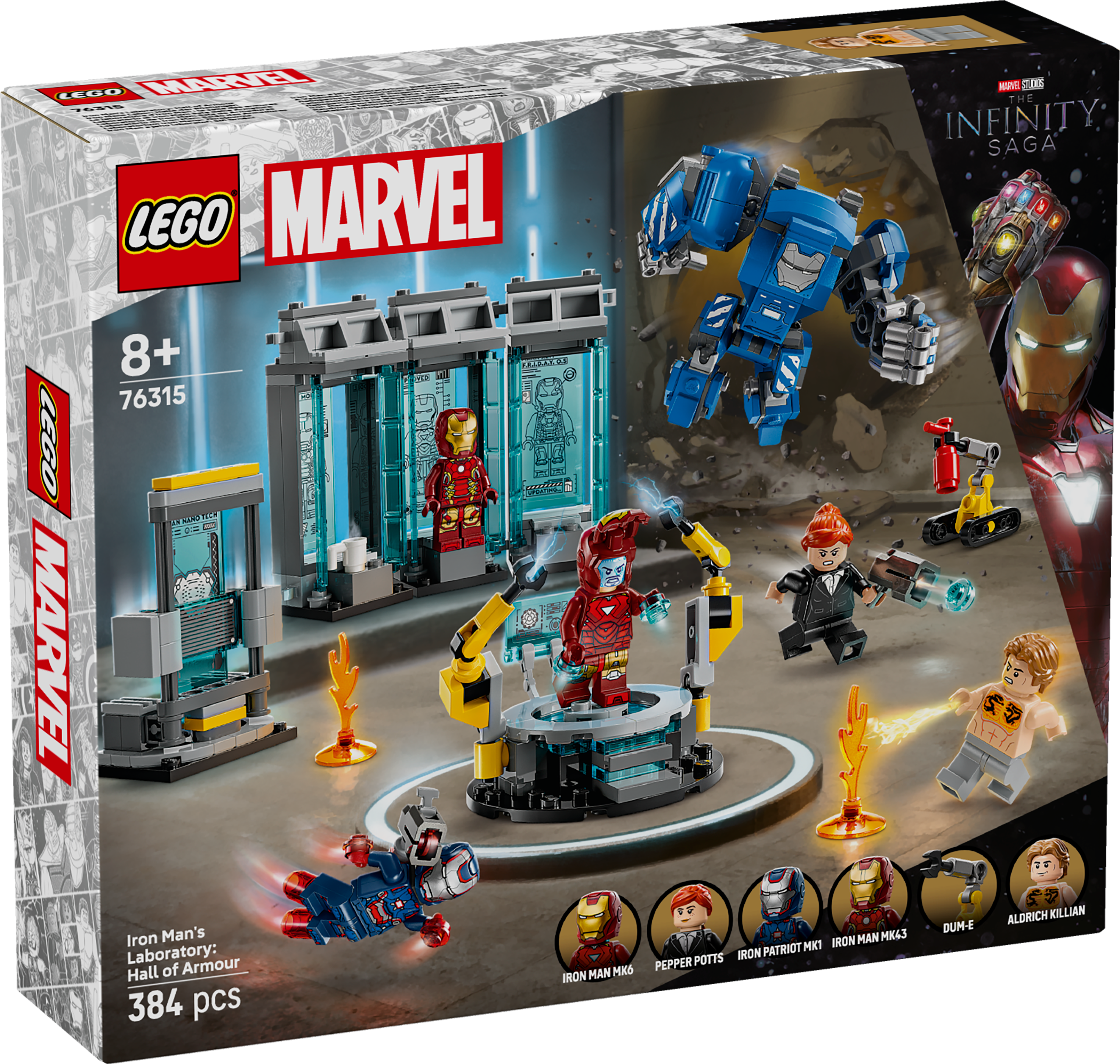 76315 Iron Man's Laboratory: Hall of Armour
