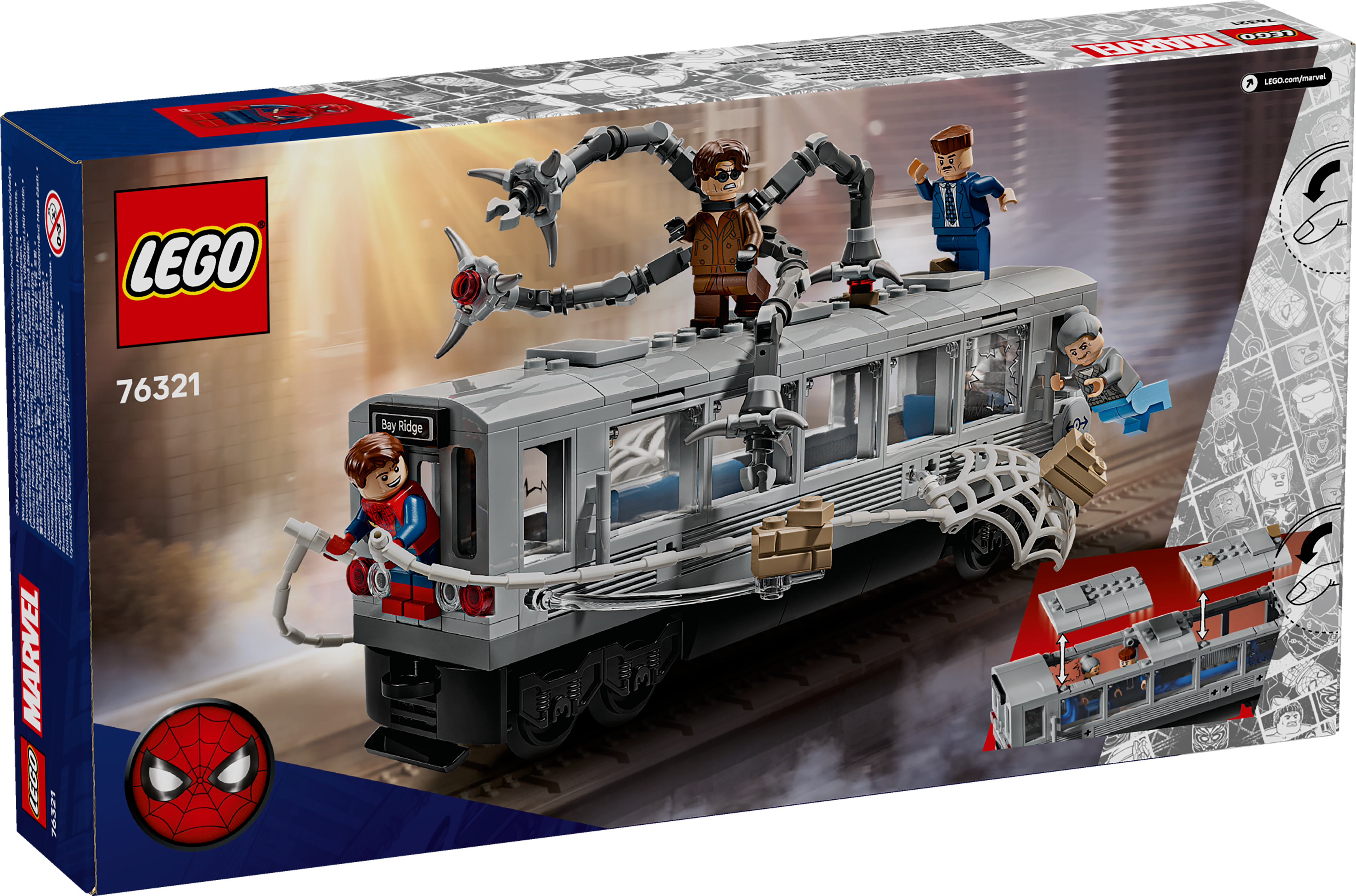 76321 Spider-Man Vs. Doc Ock Subway Train Scene