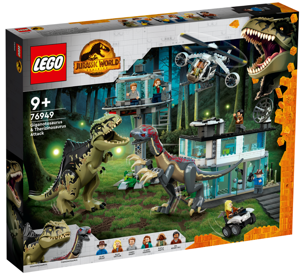 76949 Giganotosaurus and Therizinosaurus Attack