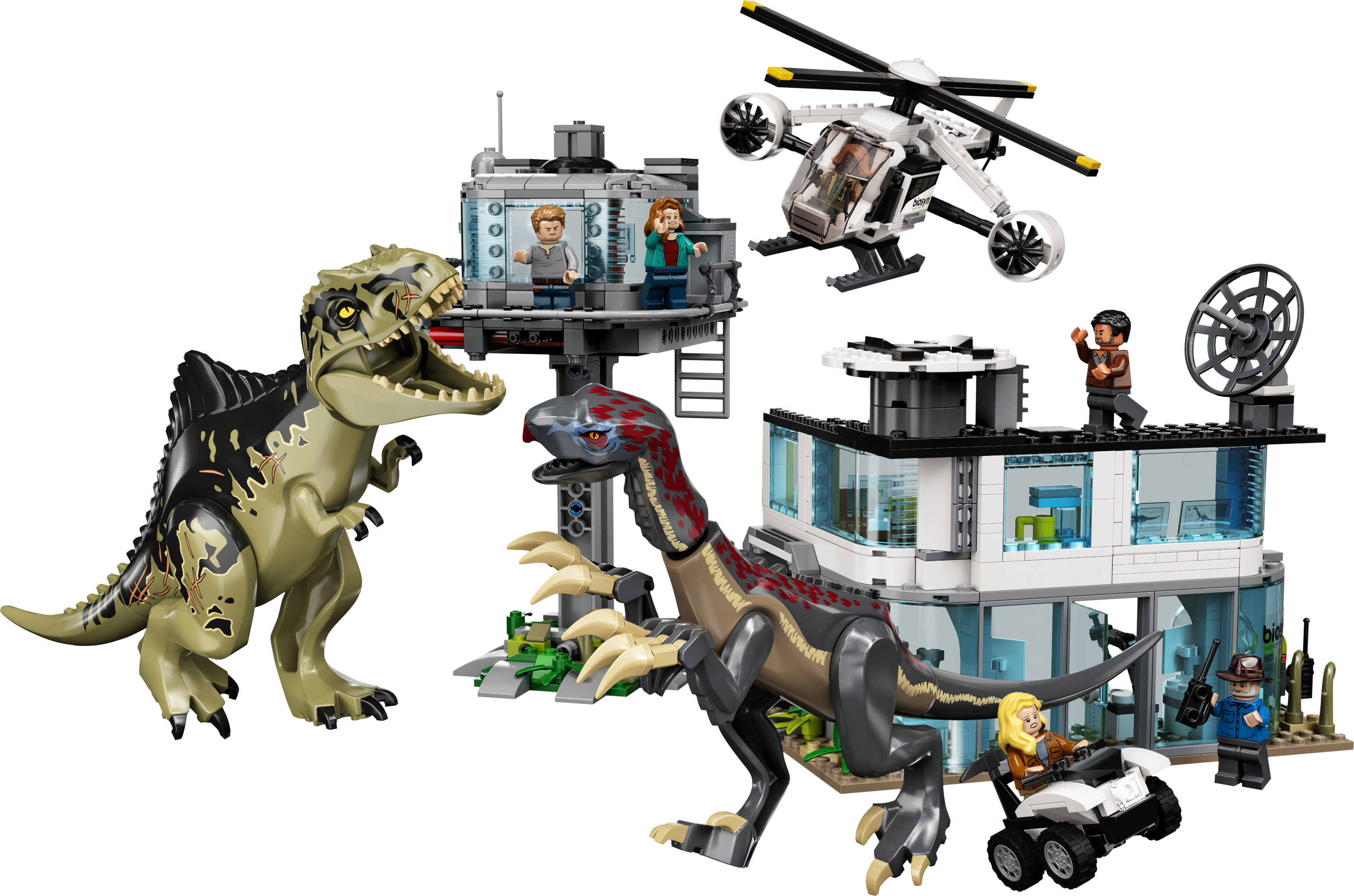 76949 Giganotosaurus and Therizinosaurus Attack