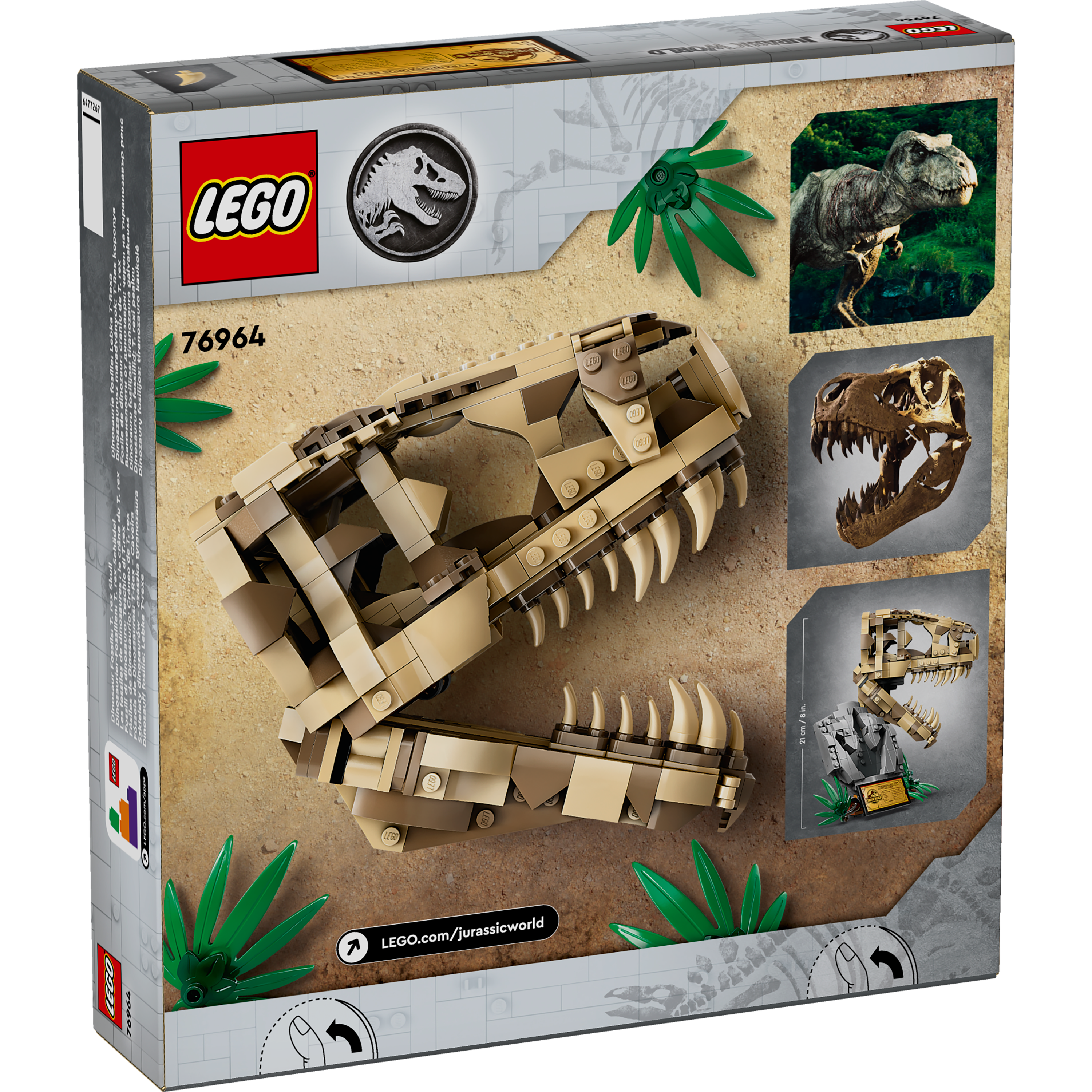 76964 Dinosaur Fossils: T. rex Skull