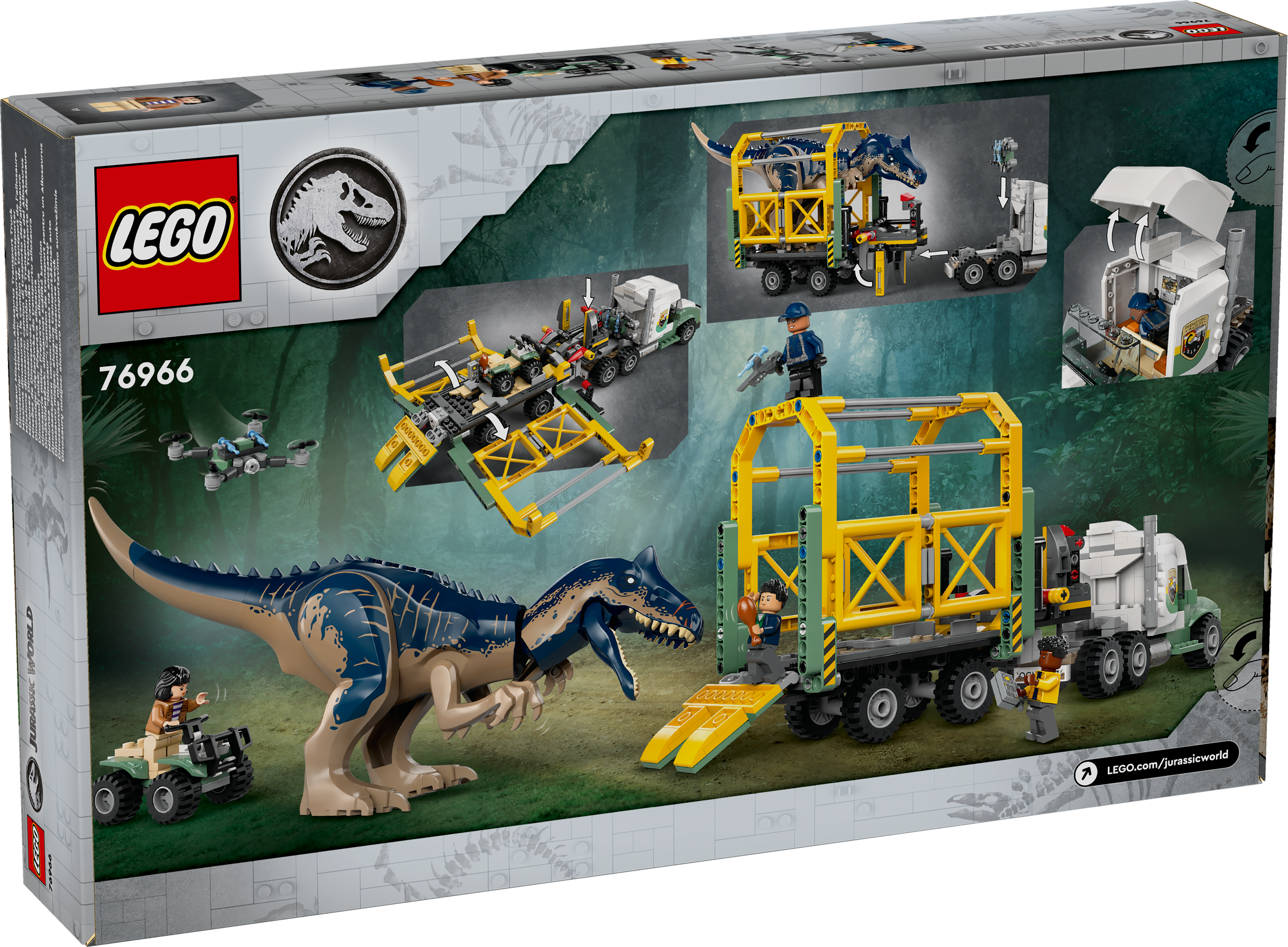 LEGO® Jurassic World 76966 Dinosaurier-Missionen: Allosaurus-Transporter