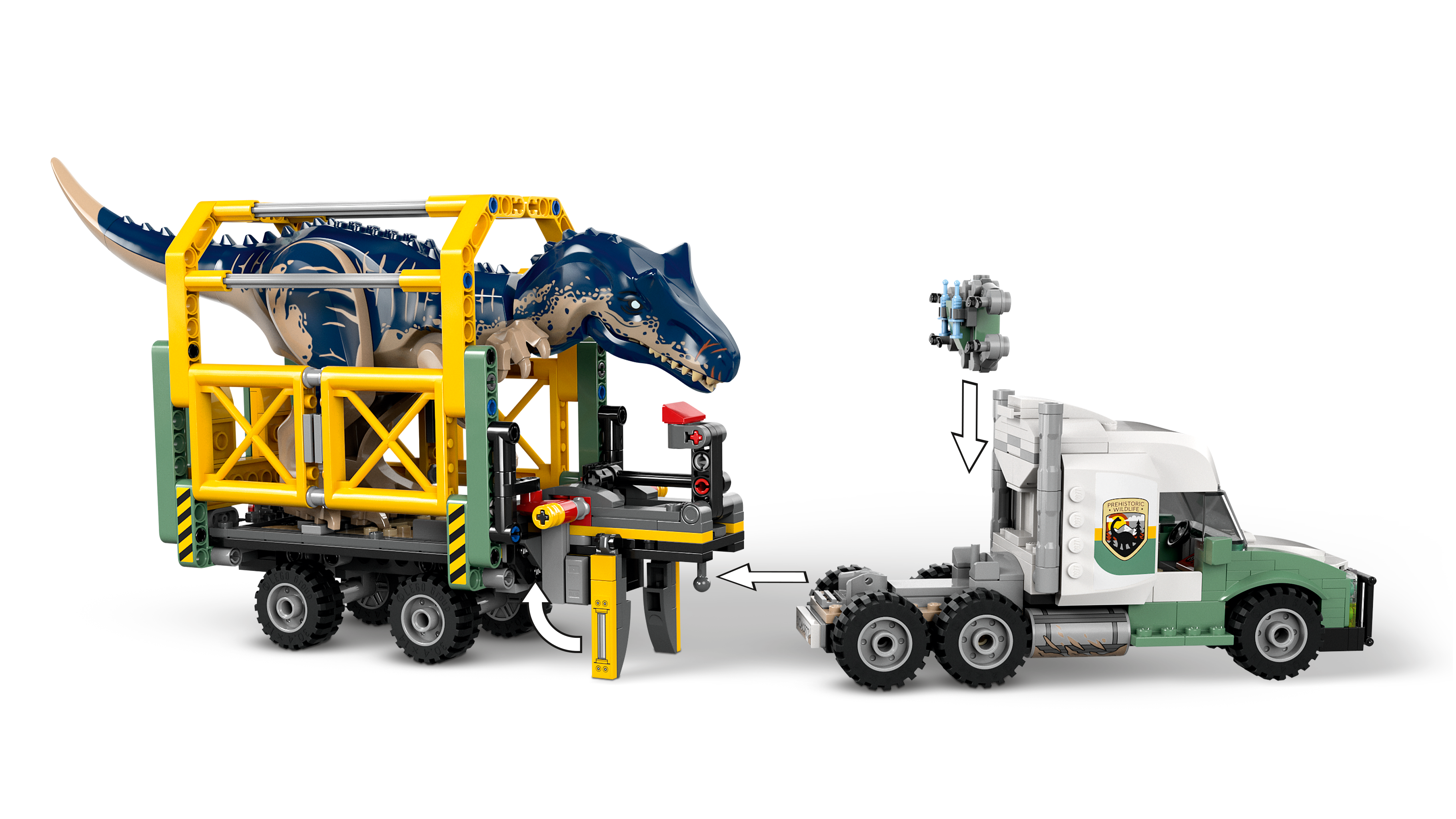 LEGO® Jurassic World 76966 Dinosaurier-Missionen: Allosaurus-Transporter
