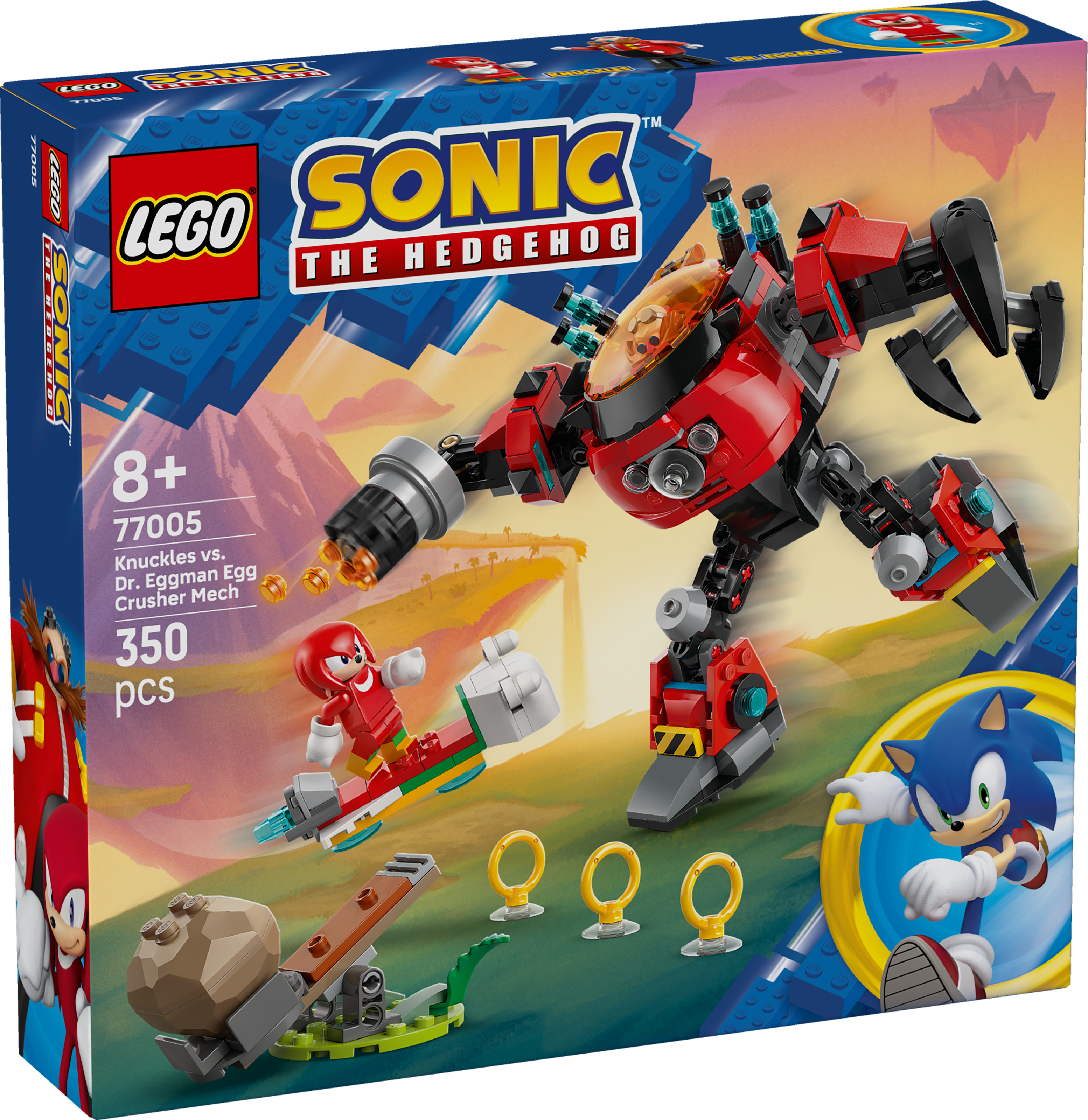 77005 Knuckles Vs. Dr Eggman Egg Crusher Mech